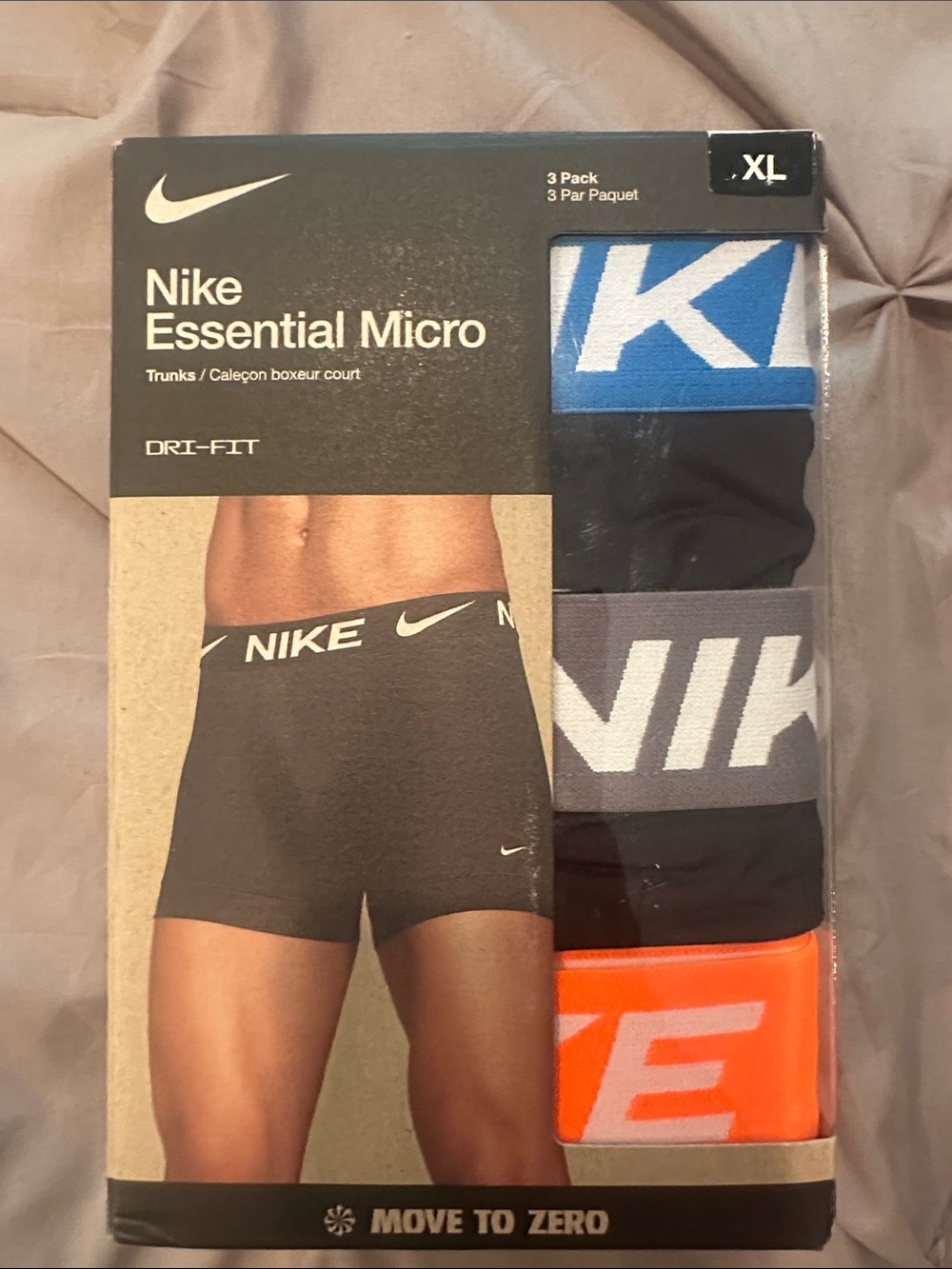 Nike Essential Micro 3-Pack Boxer Briefs – Black, Gray, Blue, Orange
